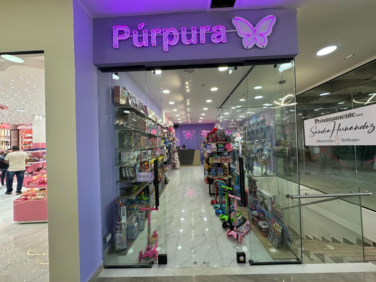 Fondo tienda purpura store